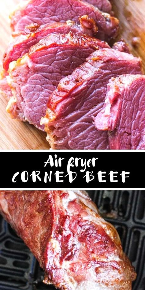 Corned Beef Air Fryer, Corned Beef Air Fryer Recipes, Corn Beef Air Fryer, Air Fryer Corned Beef Brisket, Fry Corn, Easy Corned Beef, Cooking Corned Beef, Maple Recipes, Corn Beef