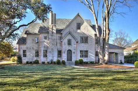 3912 Arbor Way, Charlotte, NC 28211 Limewash Brick, Home Finishes, Lime Wash Brick, Shingle Exterior, Exterior Painting, Red Brick House, Brick Exterior House, Vinyl Siding, Red Bricks