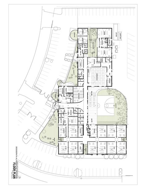 School Site Plan, High School Architecture, Rehabilitation Center Architecture, Church Building Plans, Elementary School Projects, School Floor Plan, Hospital Design Architecture, High School Plan, Site Plan Design