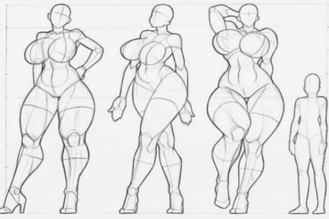 Body Type Drawing, Female Drawing, Human Anatomy Drawing, Body Drawing Tutorial, Images Kawaii, Human Figure Drawing, Human Anatomy Art, Anatomy Sketches, 캐릭터 드로잉