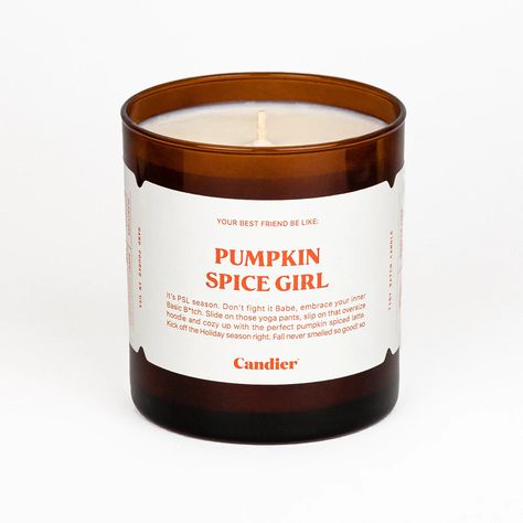 It’s PSL season. Don’t fight it Babe, embrace your inner Basic B*tch. Slide on those yoga pants, slip on that oversize hoodie and cozy up with the perfect pumpkin spiced latte. Kick off the Holiday season right. Fall never smelled so good! Smells Like: Pumpkin Pie, Fall Spices, Vanilla & Caramel 100% natural soy wax Fragranced with essential oils Hand poured in the USA Cruelty free 60+ Hr burn time Pumpkin Spice Candle, Pumpkin Pillows, Pumpkin Spice Season, Cute Candles, Aesthetic Candles, Fall Spices, Halloween Candles, Fall Candles, Friends Are Like