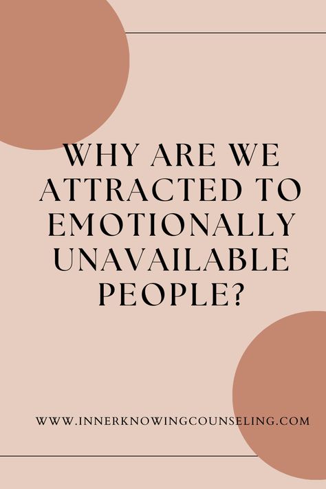 A therapist blog about some of the reasons why we are attracted to emotionally unavailable partners, some of which include the attachment style we may have, the biological influences that occur when bonding with a mate, and even an economic theory that can explain why it can be so hard to let go even when our needs are not being met. Unavailable Partner, Canceled Plans, Attachment Theory, Honeymoon Phase, Emotionally Unavailable, Getting Over Him, How To Move Forward, Attachment Styles, Types Of Relationships