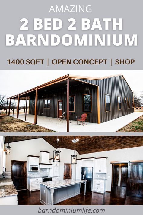 Oklahoma Barndominium, Metal Building House Plans, Metal House Plans, Steel Building Homes, Barn Homes Floor Plans, Metal Barn Homes, Metal Building Home, Barn House Design, Barn Living