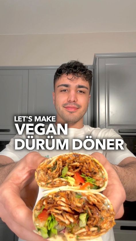 dr.vegan on Instagram: Vegan dürüm döner INGREDIENTS (2 servings): 2 wraps 1/2 block of tofu 1/2 block of smoked tofu Marinade: 4 tbsp soy sauce 1 tsp tomato… Vegan Donair Meat, Smoked Tofu Recipe, Dr Vegan, Smoked Tofu, Tofu Marinade, Vegan Ingredients, Vegan Yogurt, Ground Mustard, Makanan Diet