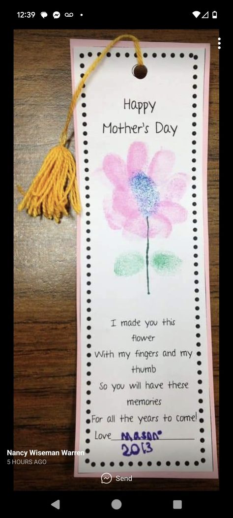 Mother's Day Projects, Mother's Day Activities, Cadeau Parents, Mothers Day Crafts For Kids, Cute Bookmarks, Daycare Crafts, Classroom Crafts, Sunday School Crafts, Fathers Day Crafts