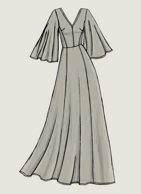 Modest Dress Sketches, Modest Dress Design Sketches, Abaya Designs Drawing, Modest Fashion Design Sketches, Abaya Sketch Design, Long Dress Sketch, Bodice Block, Simple Long Dress, Fashion Model Sketch