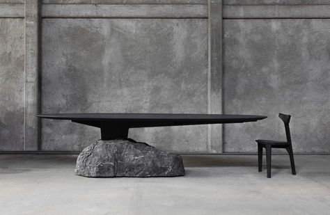 Long Dinning Table, Mexico Design, Art Furniture Design, Long Dining Table, Altar Table, Stone Dining Table, Concrete Furniture, Tikal, The Marble