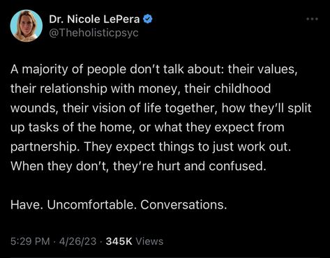 Uncomfortable Conversations Relationship, Uncomfortable Conversations, Nicole Lapera, Helpful Things, Healthy Relationships, Self Help, On Twitter, Health, Twitter