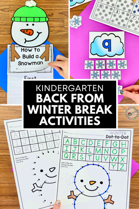 Are you looking for fun activities for after the holiday break? Check out this post! I'm sharing some of my favorite kindergarten back from winter break activities. These low-prep and engaging winter activities will help you get your learning routine back on track after break. Back From Winter Break Activities, Learning Routine, Winter Break Activities, Literacy Centers Kindergarten, Phonemic Awareness Activities, Activities For Kindergarten, Literacy Games, Teaching The Alphabet, Holiday Break