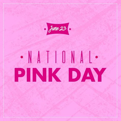 National Pink Day June 23, Mary Kay Online Party, National Holiday Calendar, National Pink Day, Love Pink Wallpaper, Avon Business, Pink Clothing, Avon Lady, Pink Day