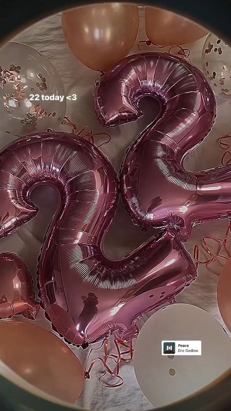 22nd Birthday Instagram Story, 22nd Birthday Balloons, Birthday Scorpio, Bday Gift For Boyfriend, Happy Birthday 22, Birthday 22, 22nd Birthday Cakes, Happy 19th Birthday, 22 Birthday