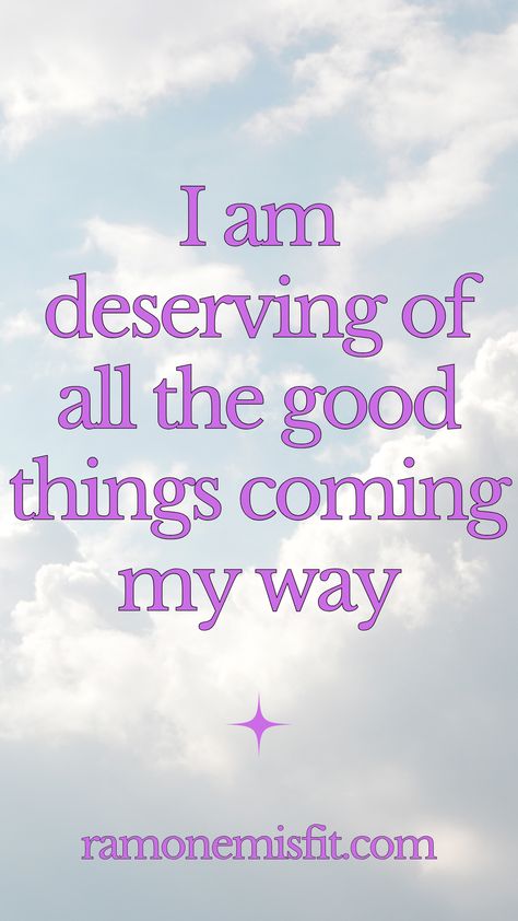 Visit ramonemisfit.com for more positive affirmation quotes, poems, and positivity stories! I Am Deserving, Positive Affirmation Quotes, Speech Quote, Graduation Speech, Divine Healing, I Am Affirmations, Vision Board Affirmations, Spiritual Manifestation, Abundance Affirmations