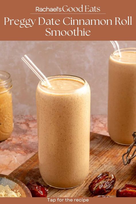 As a self-proclaimed smoothie queen (and registered dietitian), it was only right I came up with a signature smoothie recipe for all of us pregnant girlies. So, let me introduce you to my Preggy Date Smoothie. Tap for the recipe! Sick Smoothie Recipes, Whole30 Smoothie Recipes, Flaxseed Smoothie Recipes, 3rd Trimester Smoothie, Date Smoothies For Labor, Morning Sickness Smoothie, Vegan Protein Smoothie Recipes, Third Trimester Smoothie Recipes, Pregnancy Date Smoothie