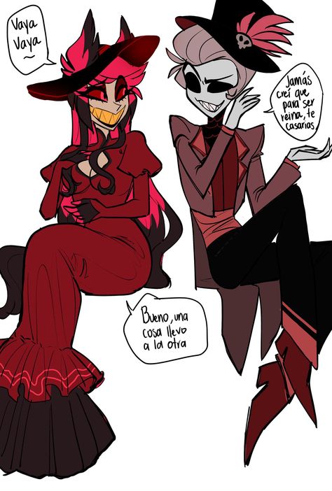 Rosie X Alastor Ship, Mimzy And Alastor, Alastor Pregnant, Female Alastor Hazbin Hotel, Rosie X Alastor, Alastor Genderbend, Human Hazbin Hotel, Female Alastor, Aspen Hotel