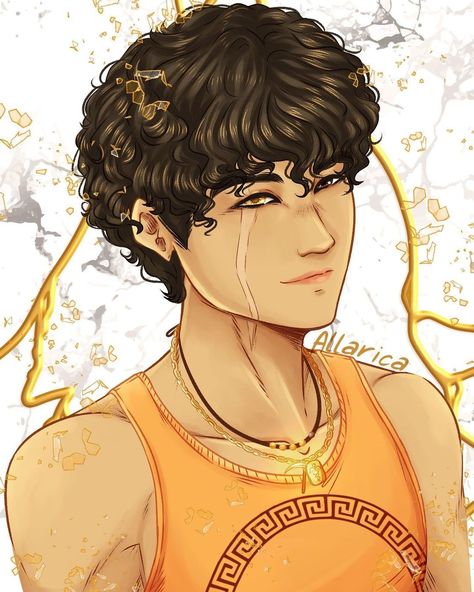 Art by @allarica on Insta Luke Castellan Fan Art, Luke Percy Jackson, Percy Jackson Serie, Luke Castellan, The Olympians, Percy Jackson Fan Art, Percy Jackson Characters, Percy Jackson Art, Fantasy Adventure