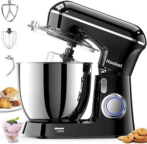 Amazon.com: Kitchen Appliances And Gadgets Cake Blender, Food Mixer, Food Hygiene, Head Tilt, Bowl Cover, Hygienic Food, Stainless Steel Bowl, Multi Dimensional, Kitchen Mixer