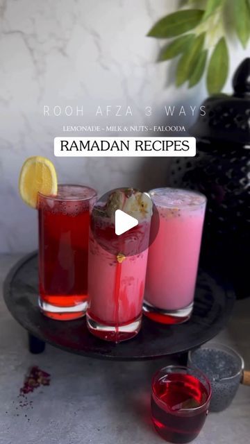 RAMADAN RECIPE ⬇️

ROOH AFZA 3 WAYS

Follow me @ausmumof4 for more ❤️

The nostalgia of Rooh Afza, Ramadan and the rhythmic sound... | Instagram Rooh Afza Recipes, Iftar Drinks, Roohafza Recipe, Child Hood Memories, Ramadan Drinks, Kulfi Ice Cream, Rooh Afza, Ramadan Recipe, Rose Syrup