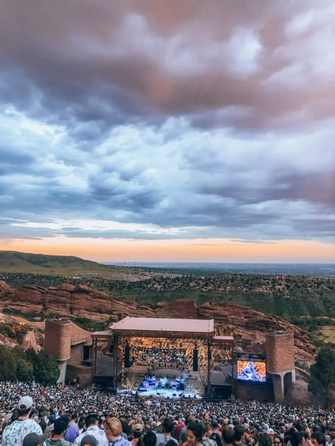 The Ultimate Guide To Red Rocks | Blue Moutain Belle Red Rocks Concert Aesthetic, Zach Bryan Red Rocks, Red Rocks Aesthetic, Sko Buffs, Red Rocks Concert, Red Rocks Colorado, Red Rocks Amphitheater, Colorado Living, Colorado Photography