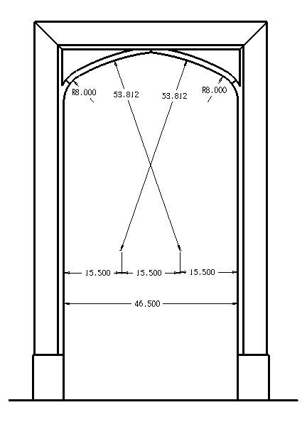 Tudor Arch Dimensions Tudor Arch, Architectural References, Tudor Design, Tudor Architecture, Tudor Kitchen, Architectural Graphics, English Houses, Gothic Windows, Chalet Interior