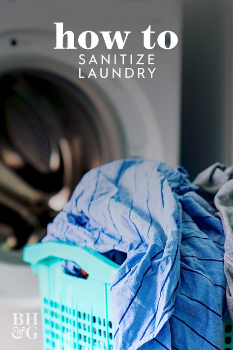 Clothing and other fabric items can harbor bacteria and viruses that make others sick, and a simple wash cycle might not be enough to get a complete clean. For the best disinfecting strategy, use our laundry sanitizing tips to ensure these items emerge from the wash clean and germ-free. #laundry #cleaningtips #sanitizelaundry #laundryhacks #bhg White Vinegar Cleaning, Laundry Sanitizer, Fresh Laundry, Sanitary Towels, Folding Ideas, Organizational Tips, Cleaning Advice, Laundry Cleaning, Commercial Laundry