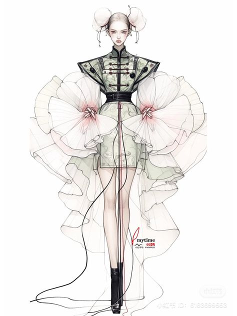 Physical Fashion Portfolio, Haute Couture Sketches Illustration, Flower Inspired Dress Drawing, Flower Inspiration Fashion Illustration, Final Line Up Fashion Illustration, Biomimicry Fashion, Fashion Show Illustration, Fashion Concept Art, Croquis Fashion Illustration