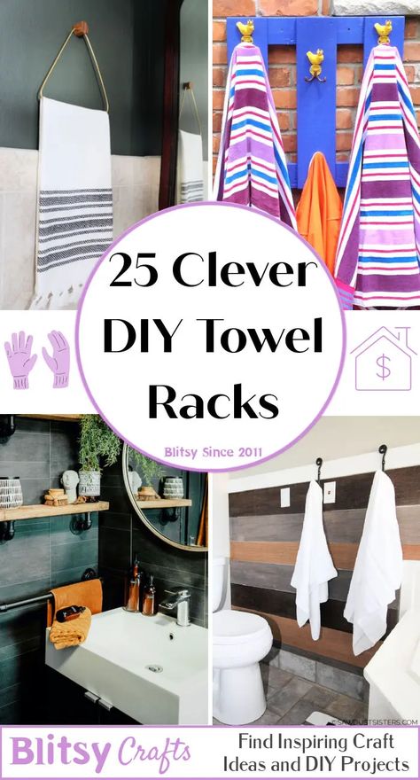 Diy Hand Towel Holder, Pvc Pool Towel Rack, Towel Holder Ideas, Diy Towel Holder, Hand Towel Holder Ideas, Towel Rack Ideas, Towel Hanging Ideas, Ideas For Small Bathroom, Outdoor Towel Rack