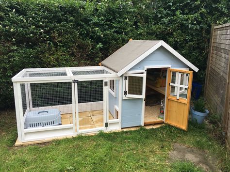 Rabbit Guinea pig boarding playhouse. A hutch is not enough. Guinea Pig Hutch Outdoor, Playhouse Rabbit Hutch, Diy Outdoor Bunny Enclosure, Guinea Pig Outdoor Cage Ideas, Outdoor Guinea Pig Habitat, Guinea Pig Outdoor Enclosure, Outdoor Guinea Pig Enclosure, Bunny Hutch Diy Outdoor, Guinea Pig Cage Ideas Outdoor