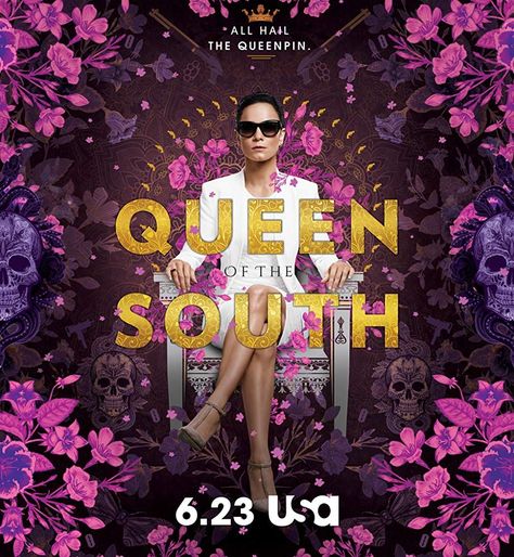 Everything New Coming To Netflix In May+#refinery29 Queen Of South, Alice Braga, South Usa, Tv Show Posters, Queen Of The South, Series Netflix, Tv Series To Watch, Series To Watch, Show Posters