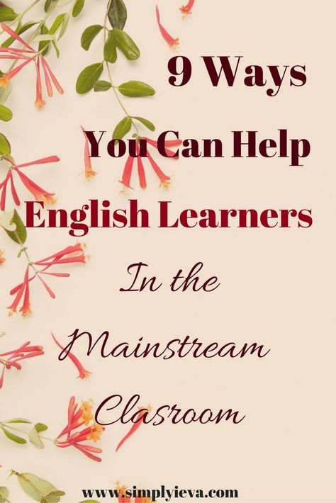 Esl Beginners, Esol Classroom, Ell Strategies, Ell Resources, English Language Learners Activities, Esl Ideas, Teaching English Language Learners, Eld Ideas, Teaching Esl