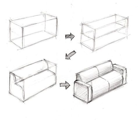 Lukisan Fesyen, Interior Design Sketchbook, Organizator Grafic, Drawing Furniture, Chair Drawing, Furniture Design Sketches, Perspective Drawing Architecture, Architecture Drawing Plan, Perspective Drawing Lessons