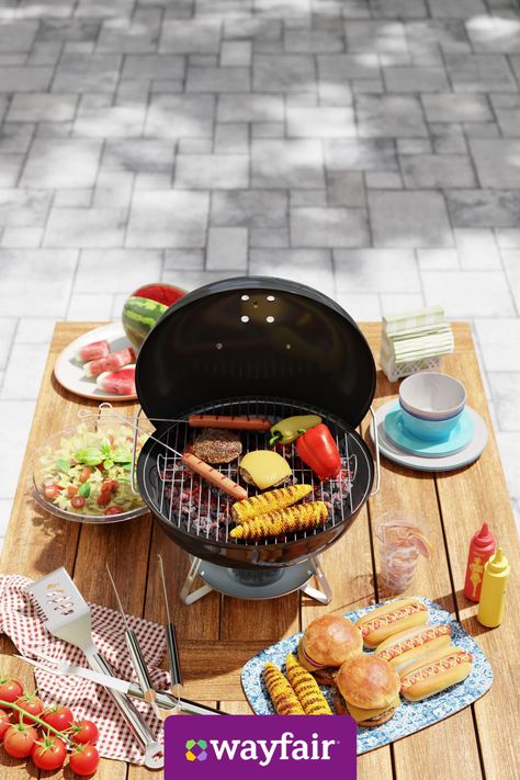 This portable grill is just what our backyard needs for a Father's Day BBQ. Yours too? We've got you covered (plus all the extras). Grills Outdoor, Outdoor Cooker, Wood Pellet Grills, Pellet Grills, Portable Grill, Pizza Oven Outdoor, Outdoor Pizza, Wood Pellets, Outdoor Grill