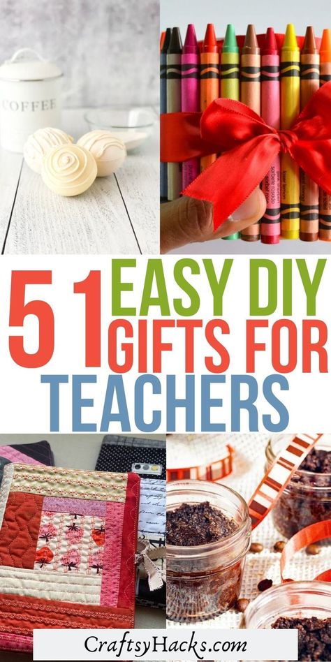 You can easily save more money on teacher gifts this school year when you make your own with these DIY gift ideas. You will love gifting these wonderful DIY gifts for teachers and professor to show your gratitude. Homemade Teacher Gifts From Kids, Diy Gifts For Teachers, Diy Teacher Appreciation Gifts, Middle School Teacher Gifts, Teacher Appreciation Diy, Homemade Teacher Gifts, Teacher Appreciation Gifts Diy, High School Graduation Gifts, Teachers Diy