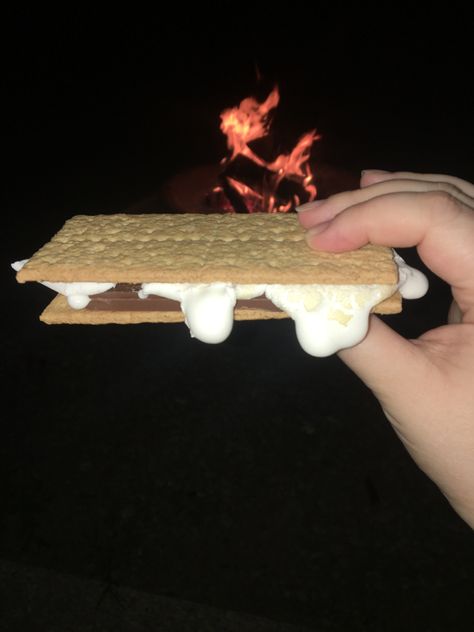 The REAL way to make s’mores. Use the whole graham cracker, a full size Hershey bar, and three toasted marshmallows. Thank me later. You’re welcome. Campfire S'mores, Hershey Bar, Toasted Marshmallow, Thank Me Later, Graham Cracker, Graham Crackers, Marshmallows, Campfire, Cinnamon Sticks