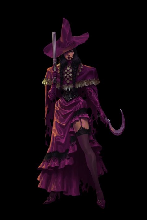 ArtStation - Violet Witch Dalia, Christopher Pariano Drip Art, Witch Design, Witch Fashion, Season Of The Witch, Dungeons And Dragons Characters, Witch Art, Character Costumes, Female Character Design, Fantasy Inspiration