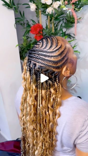 Mary's the Pro Braider🧕🏾 on Instagram: "Marys_Hair_Braiding  #smallbohoknotless #meduimknotless # straightback #neatbraids # smallknotlessbraids #largeknotlessboxbraids  #smallknotlessbraids #dmvstylist#tribalbraidsdmv #softlocs #feedinbraids #stitchbraids #color #marylandstylists #knotlessboxbraid #collegepark #laurelbraider  #followers #hyattsvillebraider  #Marylandbraider #butterflylocs #baltimorehairstylist #eyebrows#viral #babyhair #versatilestyle #flipoverhairstyle #invisiblelocs #painfreestyle #braidedlovers" Lemonade Braids Boho, Lemonade Braids With Color, Lemonade Boho Braids, Lemonade Boho Braids Hairstyles, Lemonade Braids Hairstyles 2024, Lemonade Braids Vacation, Lemondae Braids, Braids With Color, Braids Boho