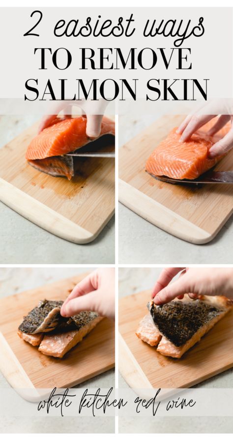 Salmon Skin Recipes, Salmon Recipes With Skin On, Salmon Recipes Skin On, How To Cook Salmon With Skin On, How To Take Skin Off Salmon, Salmon Skin On Recipes, Skin On Salmon Recipes, How To Make Salmon, Remove Salmon Skin