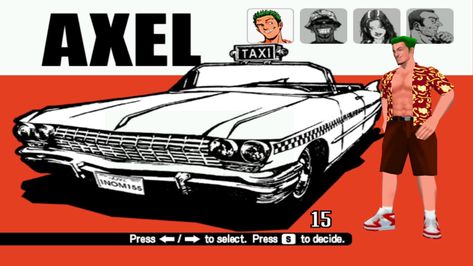 axel from crazy taxi Crazy Taxi, 00s Aesthetic, Game Character, Video Game, Memes