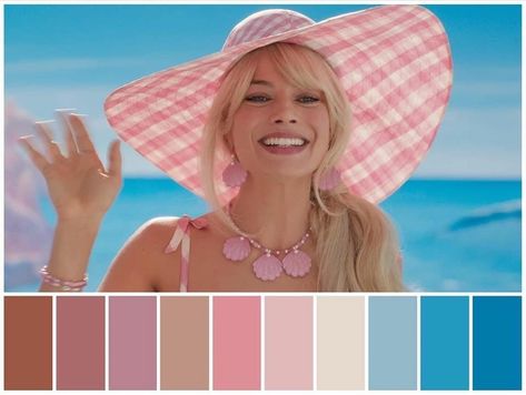 Directed By Greta Gerwig, Colour Wheel Theory, Movie Color Palette, Directed By, Barbie 2023, Cinema Colours, Barbie Room, Set Decoration, Greta Gerwig