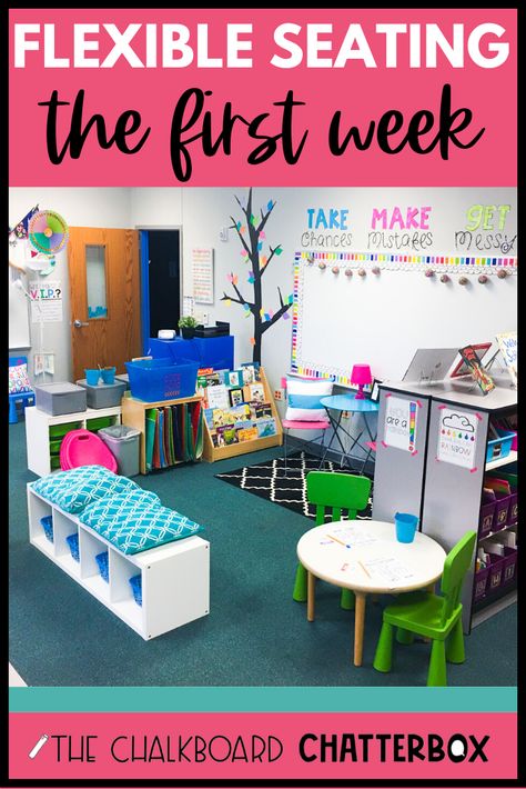 Flexible Seating Expectations, Flexible Seating Classroom Elementary Layout, Flexible Seating Classroom Elementary, Tutoring Office, Classroom Library Seating, Flexible Seating Kindergarten, Comfortable Classroom, Gifted Classroom, Classroom Visuals