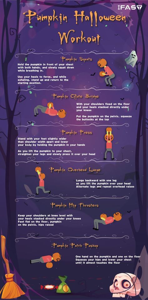 Halloween Workout, Month Workout Challenge, Squat Hold, Month Workout, How To Lean Out, Glute Bridge, Circuit Workout, The Carnival, Halloween Giveaway