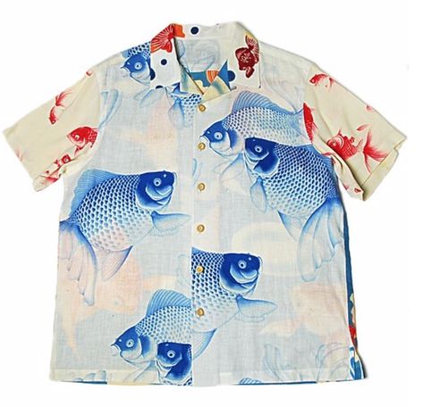 Fish Inspired Outfit, Fish Clothes, Fish Outfit, Fish T Shirt, Fish Clothing, Fish Shirt, Hawaiian Flower, Outfit Ideas For Women, Vintage Hawaiian Shirts