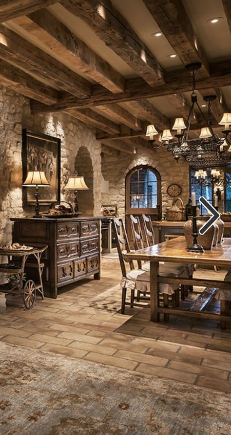 Tuscan Design, Rustic Italian, Mediterranean Home Decor, Tuscan House, Italian Decor, Rustic Dining Room, Italian Home, Mediterranean Decor, Tuscan Decorating