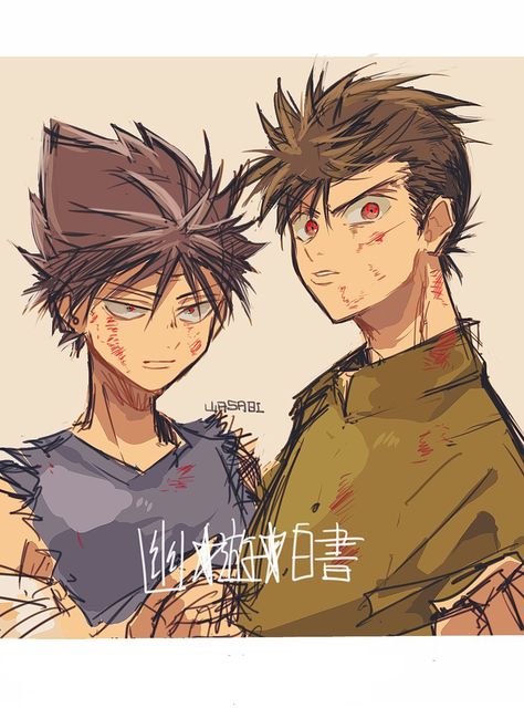 Yusuke and Hiei Yu Yu Hakusho Hiei X Yusuke, Hiei Yu Yu Hakusho Fanart, Yusuke And Hiei, Yu Yu Hakusho Fanart, Hiei Yu Yu Hakusho, Yu Yu Hakusho Anime, Outlaw Star, Fox Boy, Lupin The Third