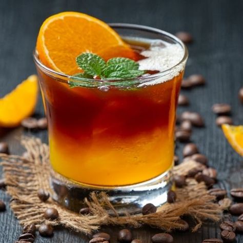 Top 21 Best Coffee Cocktails ☕ Coffee Cocktail Recipes, Dairy Free Cocktails, Alcoholic Coffee Drinks, After Dinner Cocktails, Dinner Cocktails, Spanish Coffee, Brandy Cocktails, Photo Orange, Bourbon Recipes