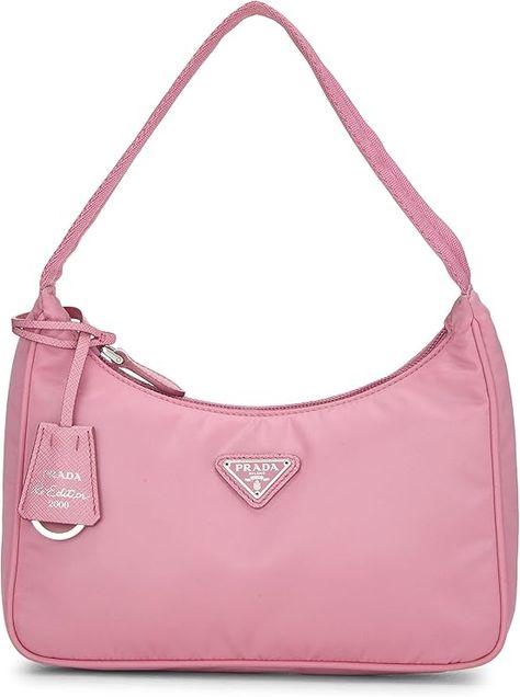 Amazon.com: Prada, Pre-Loved Pink Tessuto Re-Edition 2000 Hobo Mini, Pink : Luxury Stores Prada 2000 Re Edition, Purse Png, Pink Designer Bags, Prada 2000, Pink Prada, Bag Boutique, Pink Luxury, Prada Handbag, Mini Pink