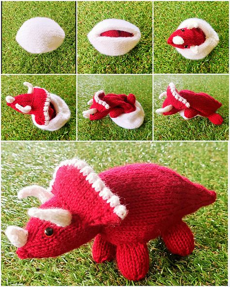 Dinosaur Knitting Pattern, Dinosaur Knitting, Knitting Quilt, Indie Craft, Body Craft, Mattress Stitch, Edible Crafts, Knit Ideas, Topsy Turvy