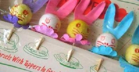 Antique Easter Decorations, Easter Bunny Party, Easter Cupcake, Vintage Cupcake, Halloween Christmas Decorations, Party Topper, Bunny Party, Vintage Packaging, Easter Cupcakes