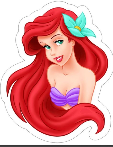 Ariel Printable, Ariel Bebe, Ariel Cake Toppers, Little Mermaid Cake Topper, Shopkins Cake, Ariel Pictures, Ariel Cake, Little Mermaid Cakes, Mermaid Birthday Cakes