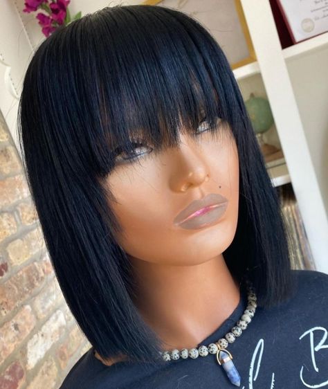 Chinese Bob Black Women, Bob With Bangs Quick Weave, Bob Hairstyles For Black Women With Bang, Lil Bit Collections Wigs, Bang Bob Hairstyles For Black Women, Quick Weave Bob With Bangs, Bob With Bangs For Black Women, Chinese Bang Bob, Chinese Bob