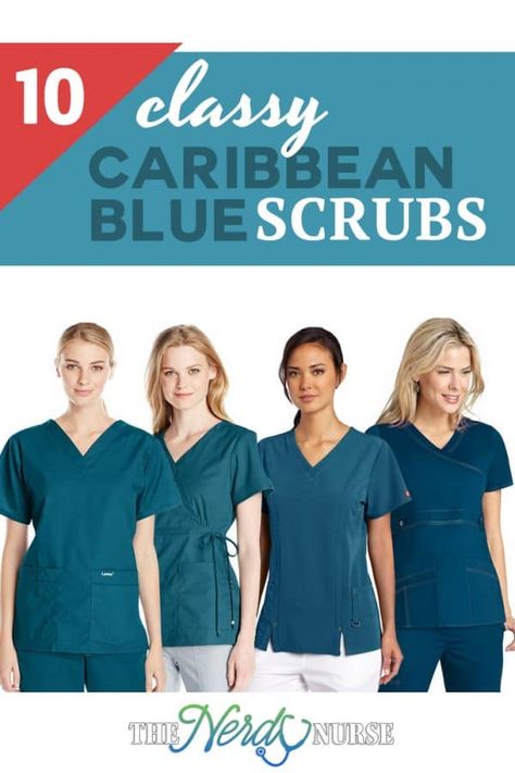 10 Classy Caribbean Blue Scrubs. We've found some of the cutest and classiest Caribbean blue scrubs so that you can expand your wardrobe while still following your uniform policy. Save $$$ #thenerdynurse #nurse #nurses #scrubs #CaribbeanBlueScrubs #bluescrubs Scrubs Style, Nurse Ideas, Nerdy Nurse, Nursing Pictures, Wonderwink Scrubs, Stylish Scrubs, Nursing Pins, Dickies Scrubs, Cherokee Woman